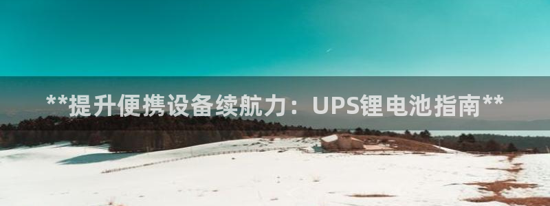 旧版尊龙人生就是博下载：**提升便携设备续航力：UPS锂电池指南**